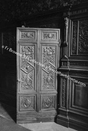 HEYWOOD HOUSE  DETAIL OF DOOR OF LIBRARY